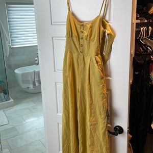 Lulu’s 5 Star Rated Mustard Jumpsuit